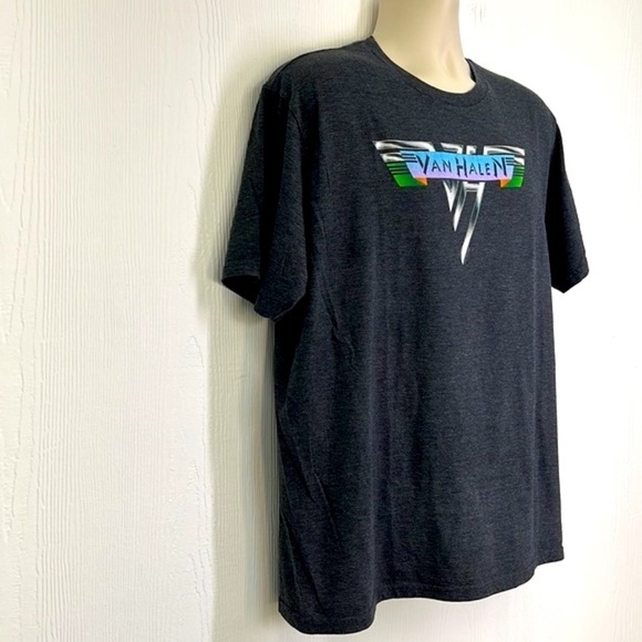 Van Halen - 2017 Van Halen Fun Retro Logo Gray Short Sleeve T Short Size XL - Picture 4 of 9